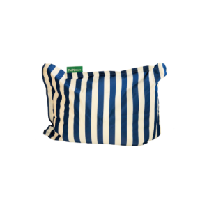 PoolPillow Thick Royal White Stripe Standard Complete Pillow