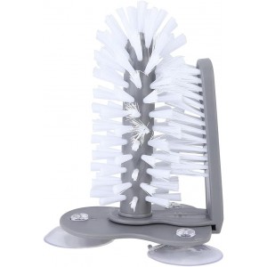 Double-Sided Bristle Brush - Glass- Cup- and Bottle Cleaner Tool for Home Use