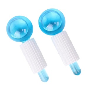 Facial Cooling Ice Globes for Face and Neck Care – Crystal Ball Massager for Soothing Skin- Reducing Puffiness- and Firming Skin