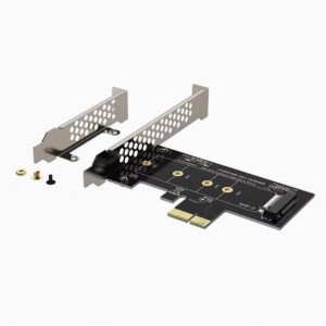 PCI-E 1X To M.2 NVME KEY-M SSD Riser Card Adapter
