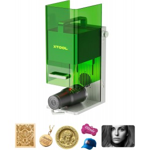 xTool F1 2-in-1 Dual Laser Engraver - High-Speed Portable Fiber Laser for Jewelry- Metal- Wood &amp; Acrylic