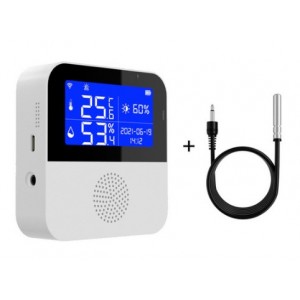 Rechargeable Tuya Smart WiFi Temperature &amp; Humidity Monitor