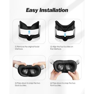 Facial Interface & Face Cover Pad for Meta Quest 3 Comfortable