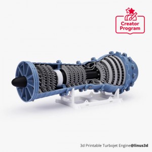 Jet Engine Model Components Kit 006 – DIY Jet Engine Model