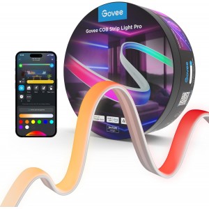 Govee COB LED Strip Light Pro - 3M RGBICW Smart Strip Lights Compatible with Alexa- Google Assistant- Matter