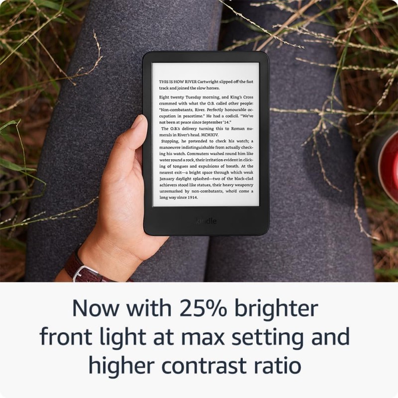New Amazon Kindle (16 GB) – Lightest- Compact- and Glare-Free E