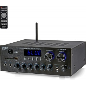 Pyle Bluetooth Home Audio Amplifier Receiver Stereo 300W (PDA69BU)