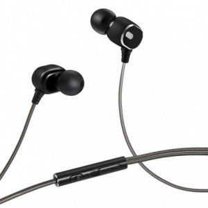 INTOUCH Explosive Wired Earphones - Black &amp; Silver
