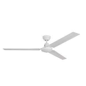 Industrial Ceiling Fan 3 Blades White