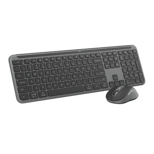 Logitech MK950 Wireless Keyboard and Mouse - Graphite - Bluetooth
