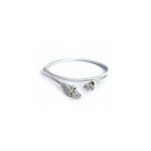 Acconet CAT6 UTP Flylead- 5 Meter- Straight- Stranded Cable- Moulded Boots and Plugs- Grey