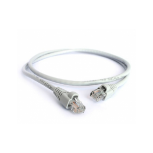 Straight Stranded Cable- Moulded Boots and Plugs- Grey