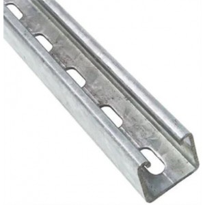 Galvanised Steel D Rail For Solar Panel Mounting