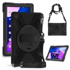 Rugged Case with Armstrap and Handstrap for Lenovo M10 3rd Generation TB-328 10.1"