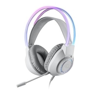 Redragon Scream Over-Ear RGB Gaming Headset - White