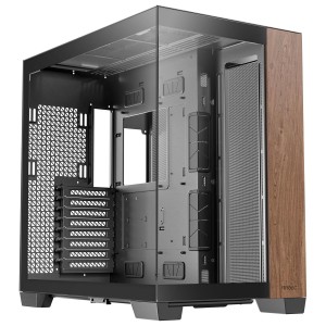 Antec C8 Curved Wood E-ATX | ATX | Micro-ATX | ITX Dual Chamber Gaming Chassis - Black