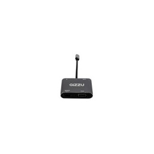 Gizzu 4-in-1 Type-C to HDMI/VGA/USB3.0 Hub