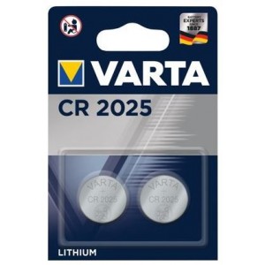 Varta CR2025 Lithium 2Pack Coin Cell Battery
