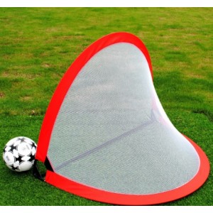 Pop-Up Soccer Goal Post - with Carry Bag (Red)