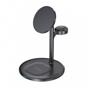 Choetech Fast Wireless 3 In 1 Magnetic Charging Stand T585-F 15W - Black