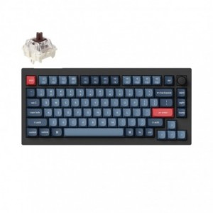 Keychron V1  Wireless Custom Mech. Keyboard | BROWN Switches – Black