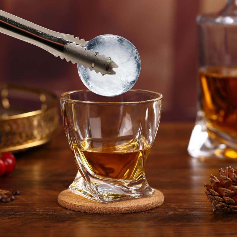 Whiskey Rocks Glass Set In Gift Box - Includes 2 Crystal Bourbon