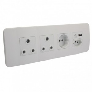 Double RSA- Single Schucko- Single V-Slim- Single USB WT/WT