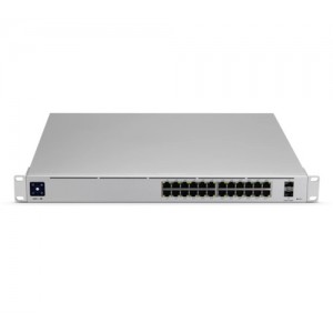Ubiquiti USW-Pro-24-POE-EU configurable Gigabit Layer2 and Layer3 switch with auto-sensing 802.3at PoE+ and 802.3bt PoE++