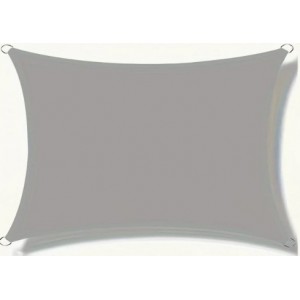 Grey Rectangle Sun Shade Sail 3m x 6m | Outdoor Garden Canopy