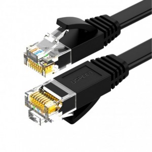 UGREEN Cat6 U/UTP Flat Ethernet Cable 1m - Black |NW102-50173