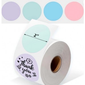 2 inch Thermal Labels - 400pc/roll- 4 colours