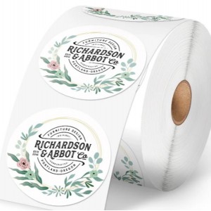 2 inch Thermal Labels - 500pc/roll- Floral