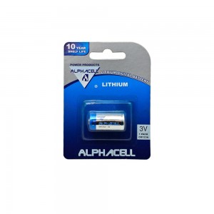 ALPHACELL CR123A Lithium Battery - 3V