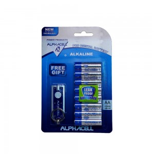Alphacell Prodig AA Batteries (LR6- Alkaline) - 8 Pack + Free Gift