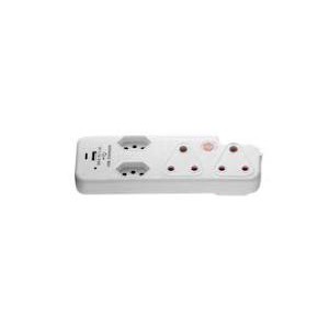 Ellies  4 Way Medium Surge adaptor with type C + USB|FEA6S