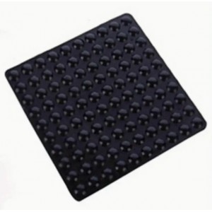 Adhesive Silicone Bumper Pads (100 pack) - 10mm * 2mm - Black