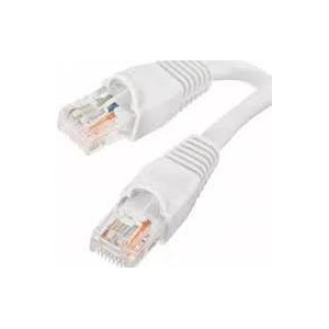 Acconet CAT6 UTP Flylead- 2 Meter- Straight- Stranded Cable- Moulded Boots and Plugs- White