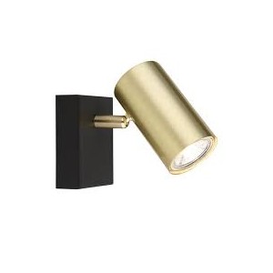 Brightstar Lighting S418/1 BK/GD Metal Spotlight