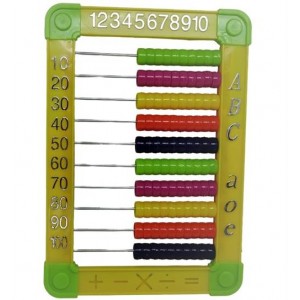 Brainware Bear Yellow Plastic Abacus 100 Beads