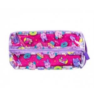 Quest Rainbow Value Pencil Case Pink |QT-6911-PK