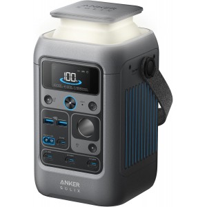 Anker SOLIX C300 DC Power Bank Station- Outdoor 288Wh Portable Power Station- LiFePO4 Battery- 300W Solar Generator- for Camping- Traveling- and Emergencies (No Wall Charger Included)