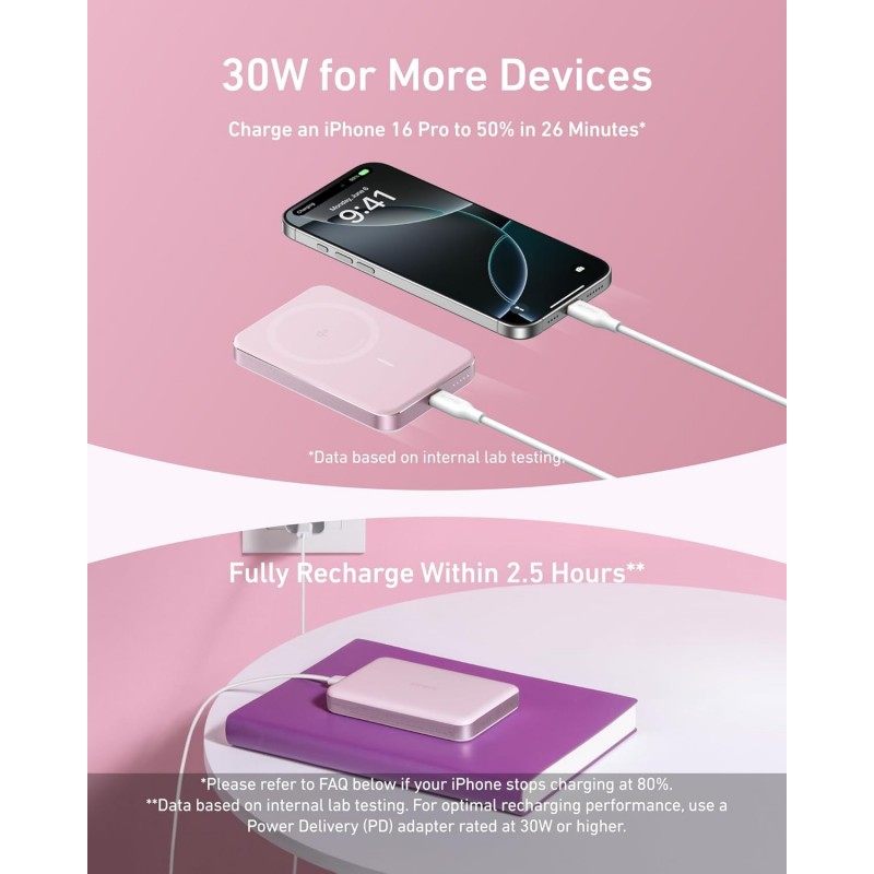 Anker MagGo Power Bank- Ultra Slim 10000mAh Magnetic Battery Pack
