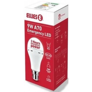 Ellies 9W A60 Rechageable Bulb B22 - WW