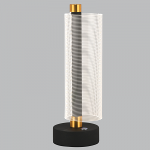 Brightstar TL844 BLACK LED- Metal and Acrylic Table Lamp with Touch Switch