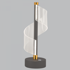 TL845 GREY LED- Metal and Acrylic Table Lamp with Touch Switch