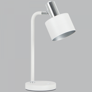 TL847 White Metal Table Lamp with Moveable Head
