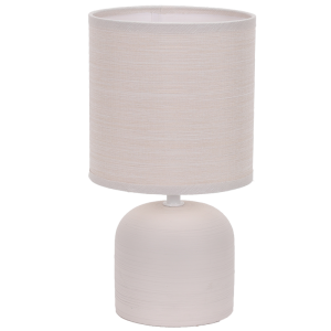 Table Lamp 835 BEIGE Ceramic Base with Fabric Shade