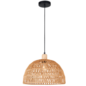 Metal- Wood and String Pendant |PEN957 STRING