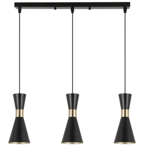 Metal Pendant PEN941/3 Black