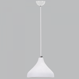 Metal Pendant with Ceramic Shade |PEN931 WHITE